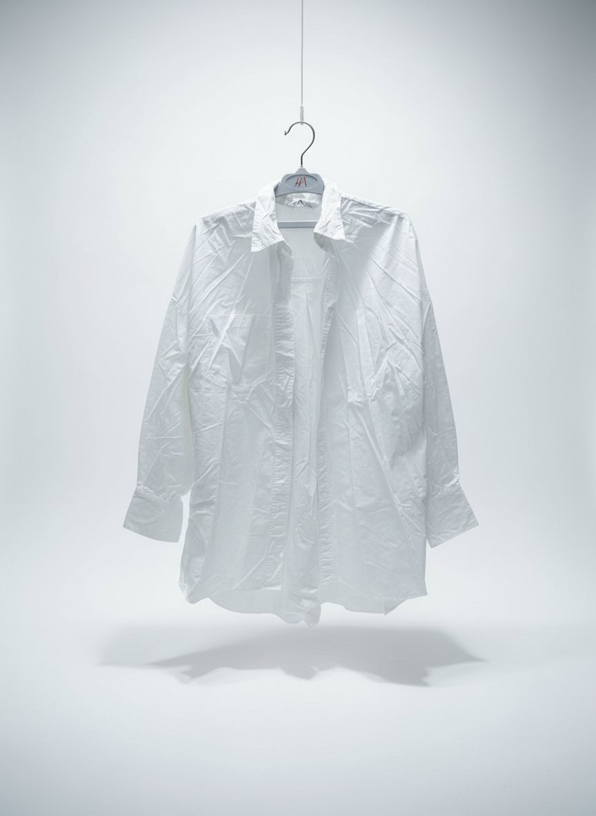 Chemise blanche stradivarius oversize 