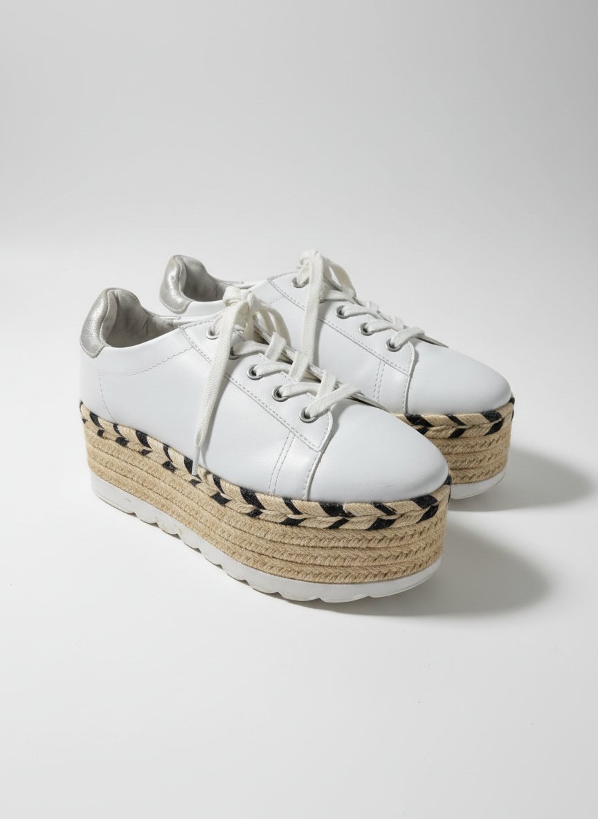Basket compensée GUESS Originales semelle corde 