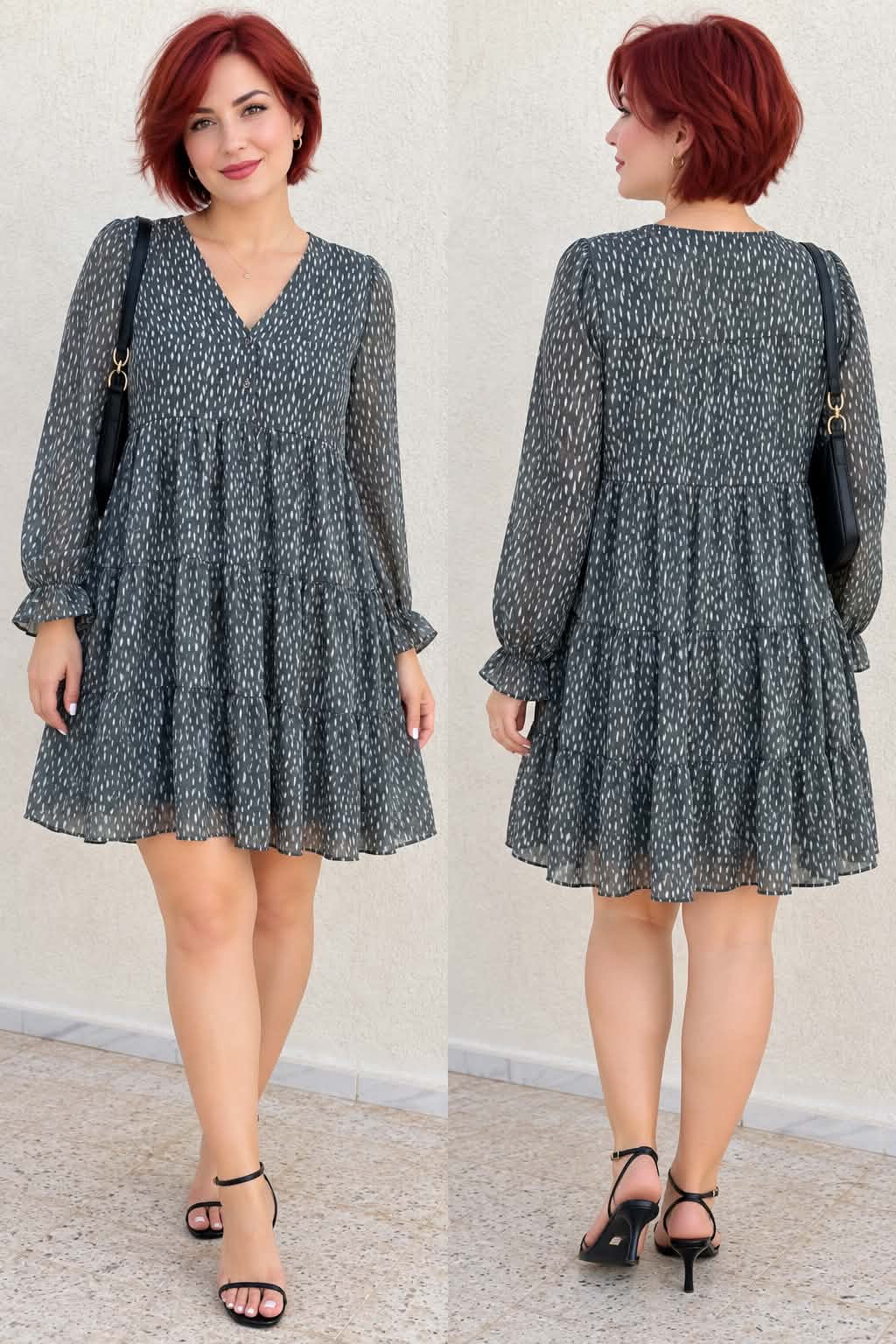 Robe courte vert militaire
