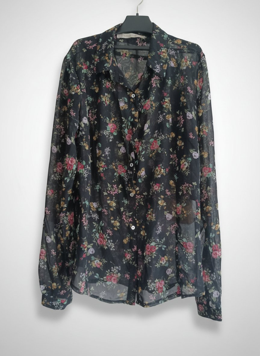 Chemise voile fleurie NEW LOVE