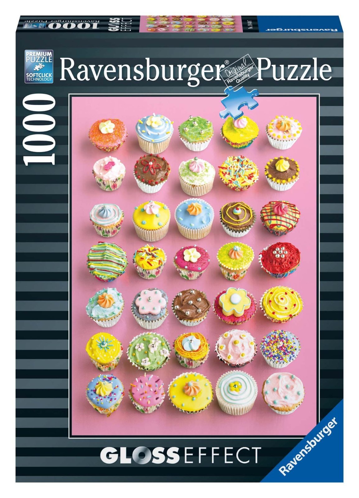 Puzzle - Cupcakes Gourmands Effet Glossy - 1000 Pièces