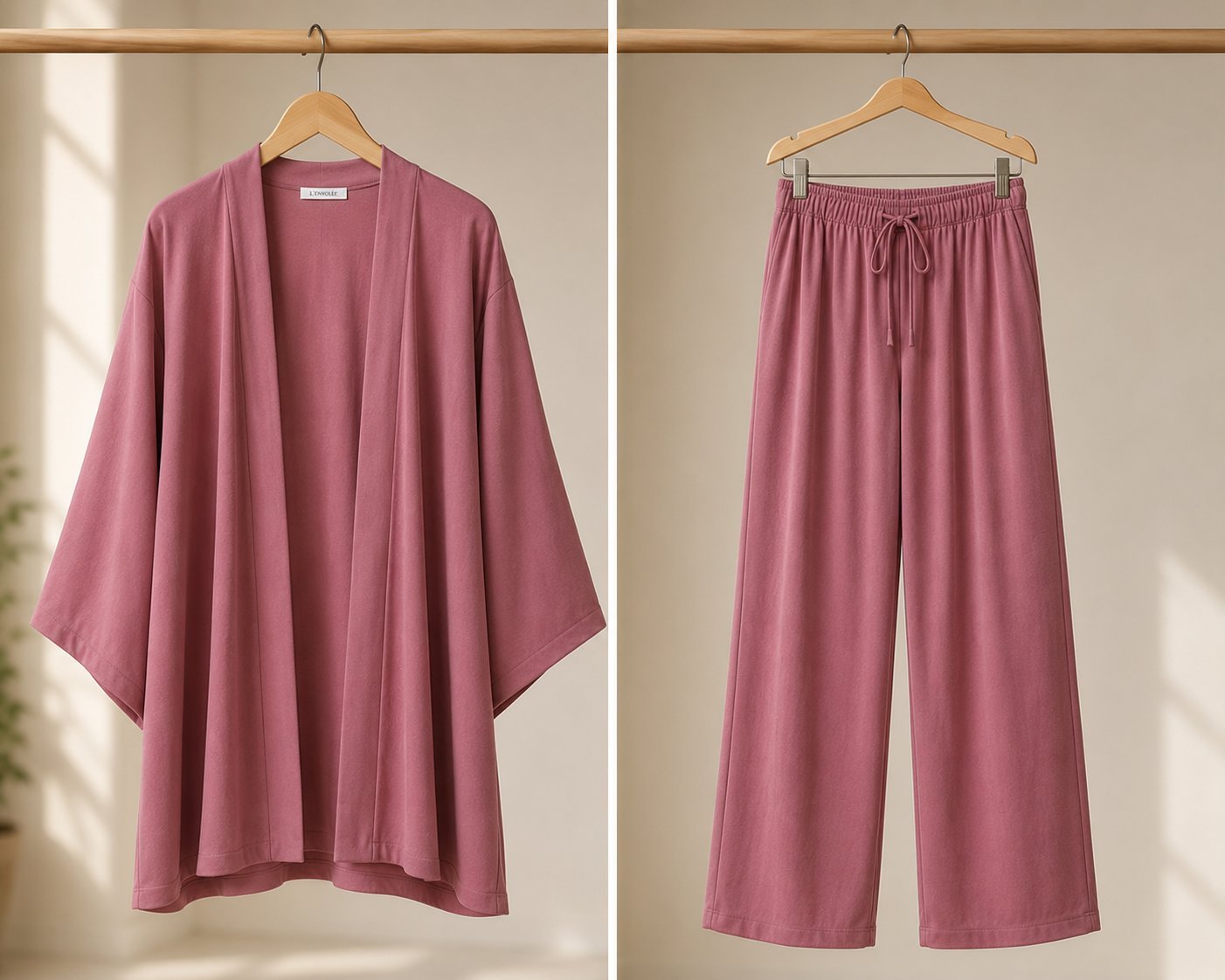 Set en rose poudré 