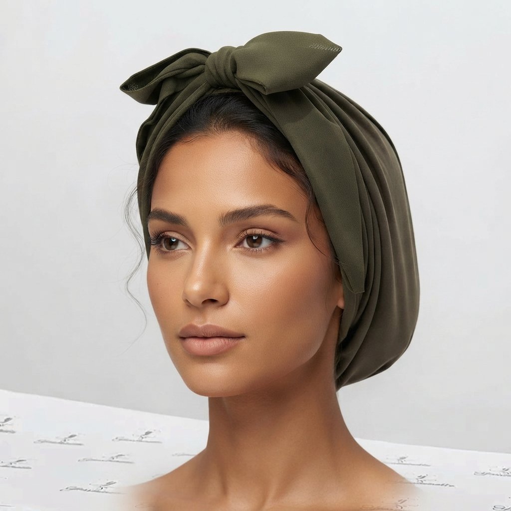 Turban à ruban mousseline 