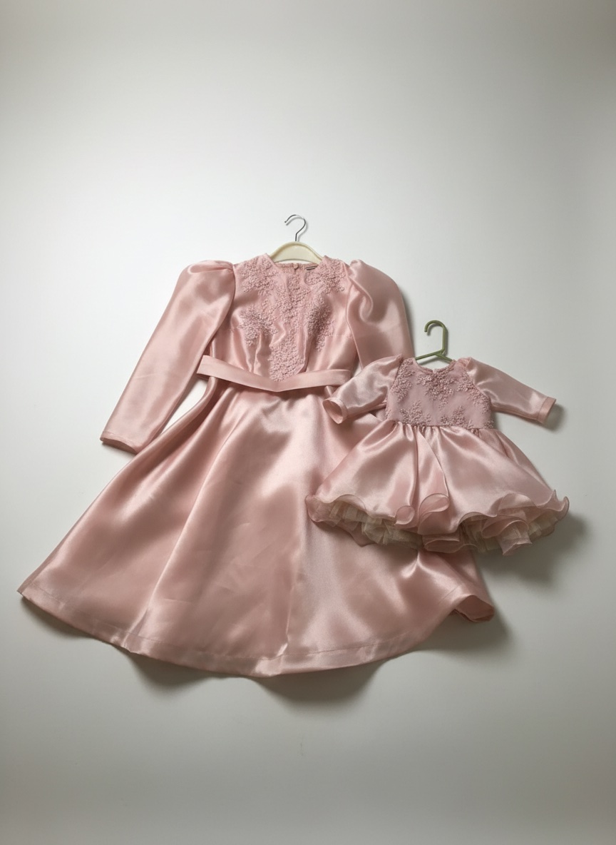 Magnifique Ensemble "Mère-Fille" Assorti – Robes de Fête