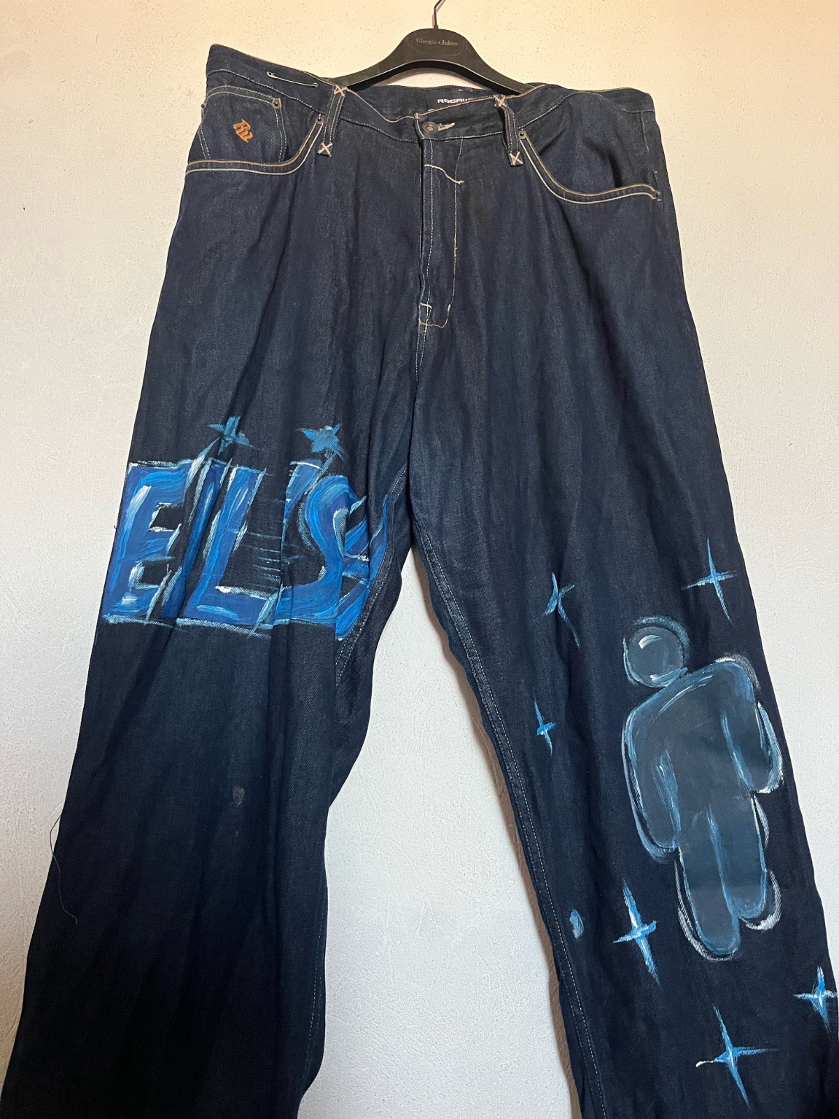 For billie eilish lovers 💙 billie eilish hand made pants with love 🩵