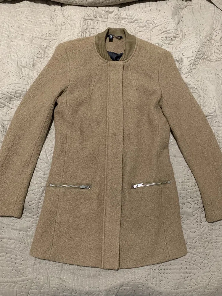 Manteau femme en laine H&M 34 marron