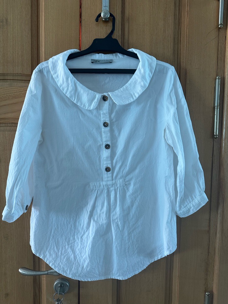 Chemise blanche col clodine