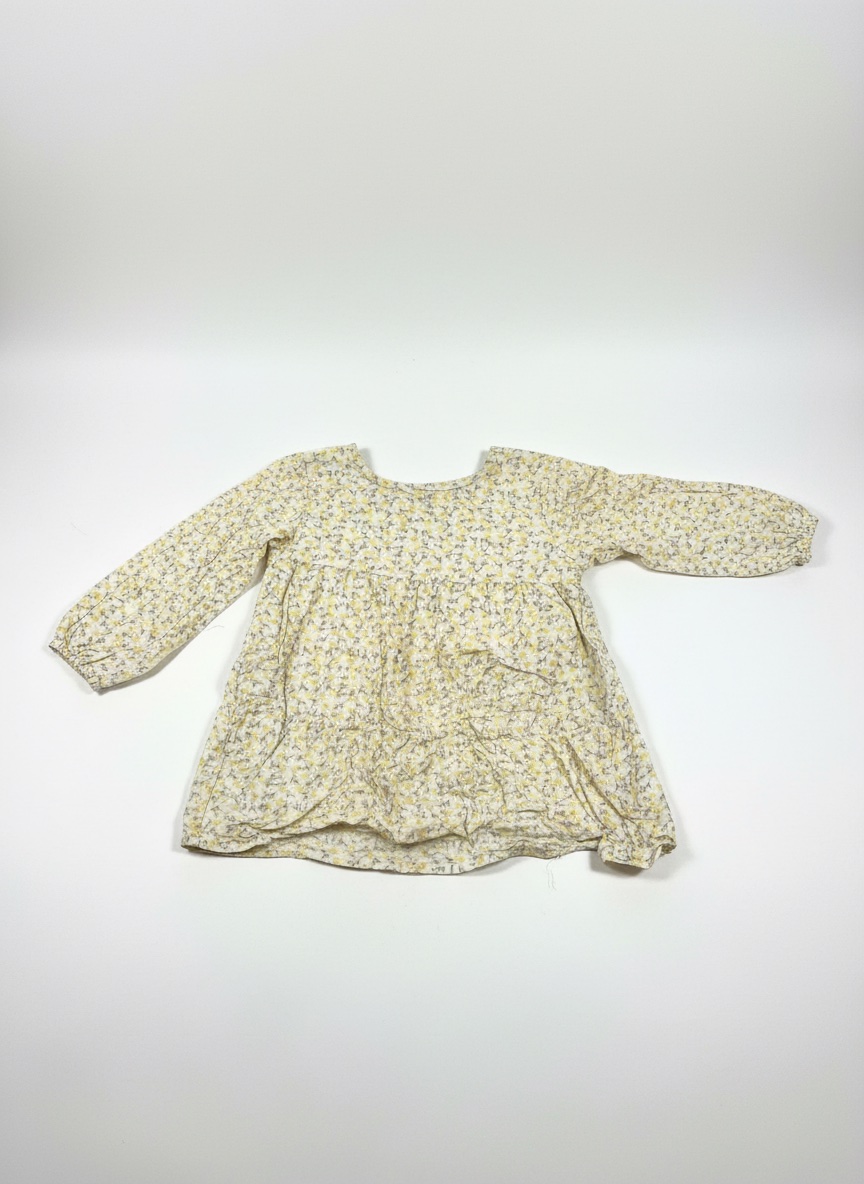 🌼 Blouse / Tunique Fleurie Zeeman (Taille 86 - 12/18 mois)