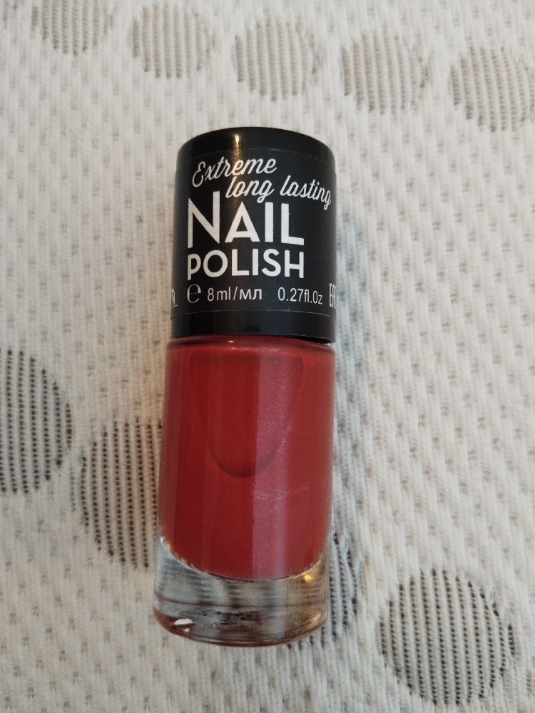 Vernis Mail polish rouge orangé 