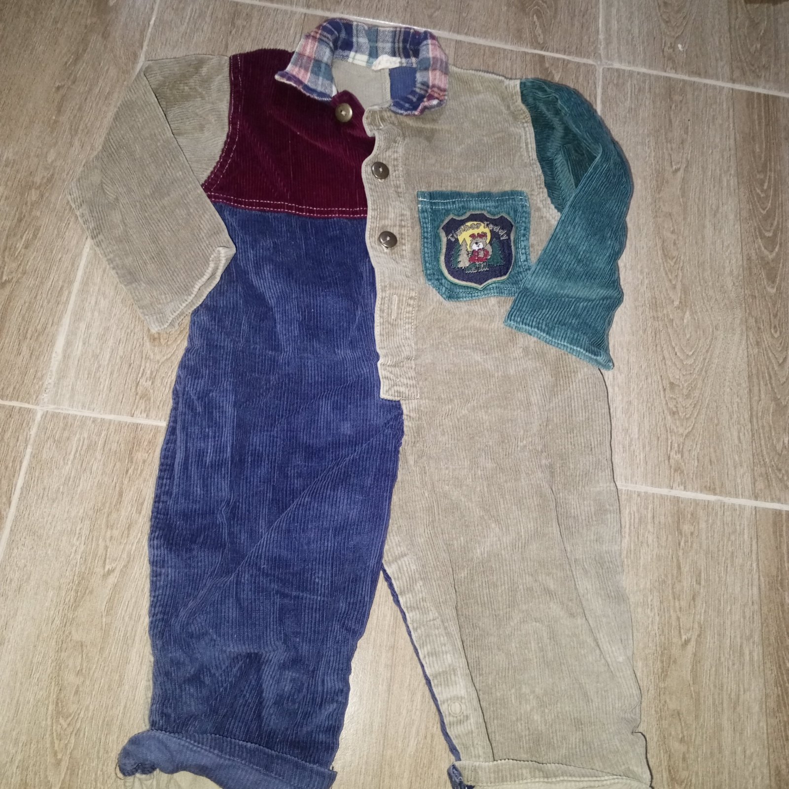 Combinaison en velours 12 mois 