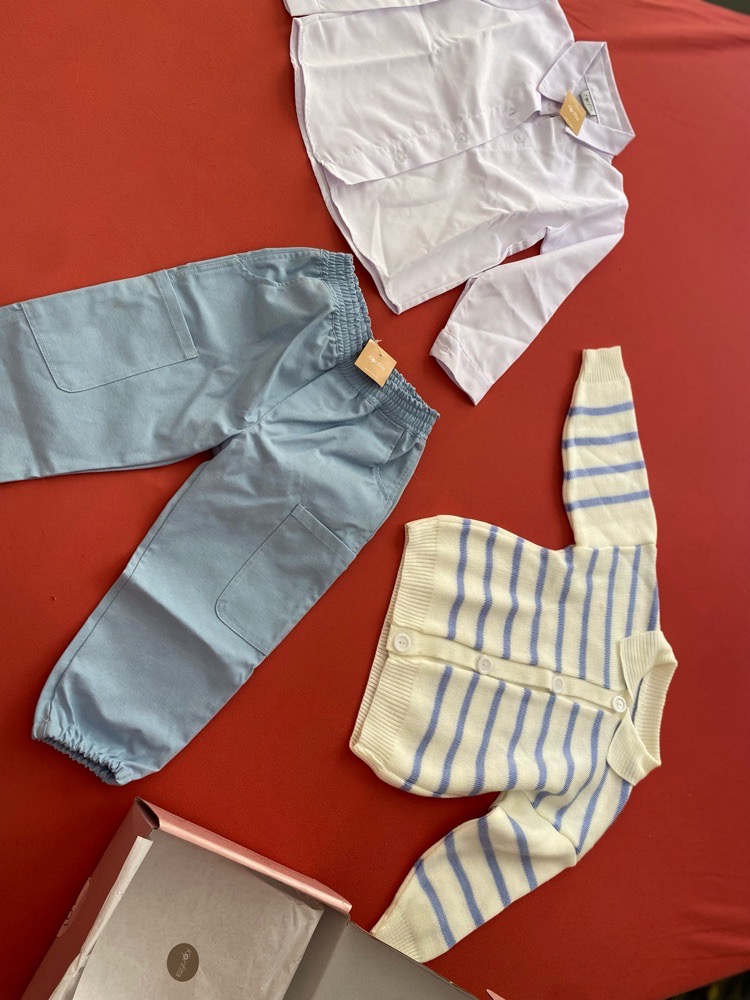 Pack 3 pieces te3 wlayyed de la marque konfita ylabsou mel 2-4 ans