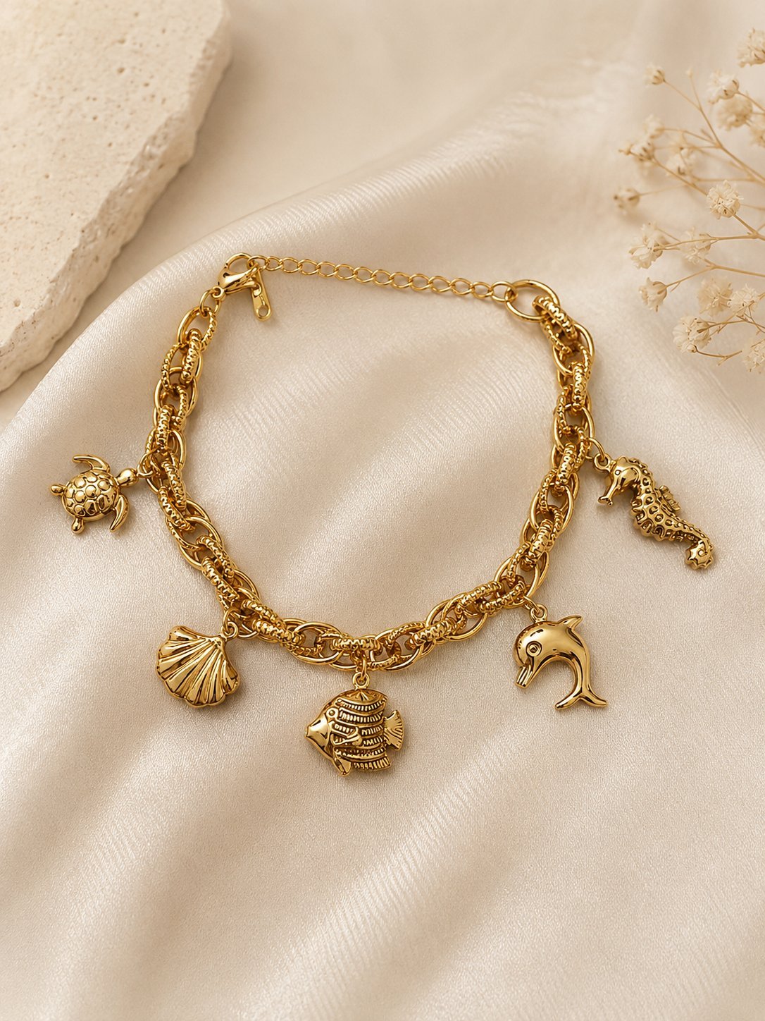 Bracelet Fetiche Stainless Steel w betaba3 mte3ha 