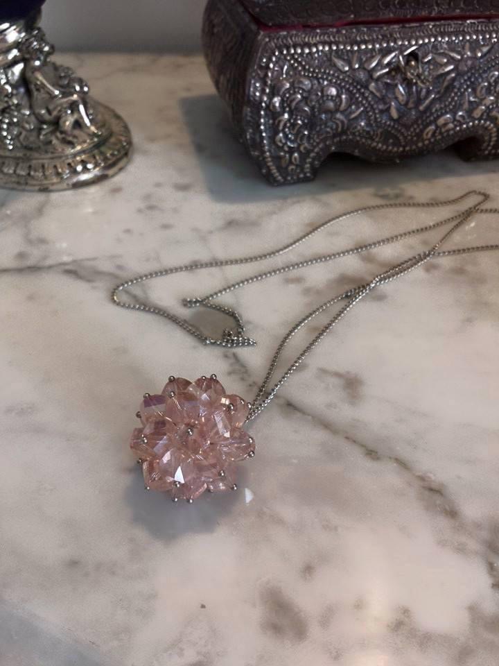 Collier Sautoir boule de cristaux