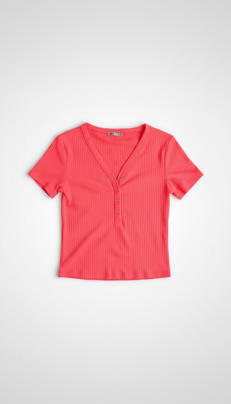 Top en rose fluo