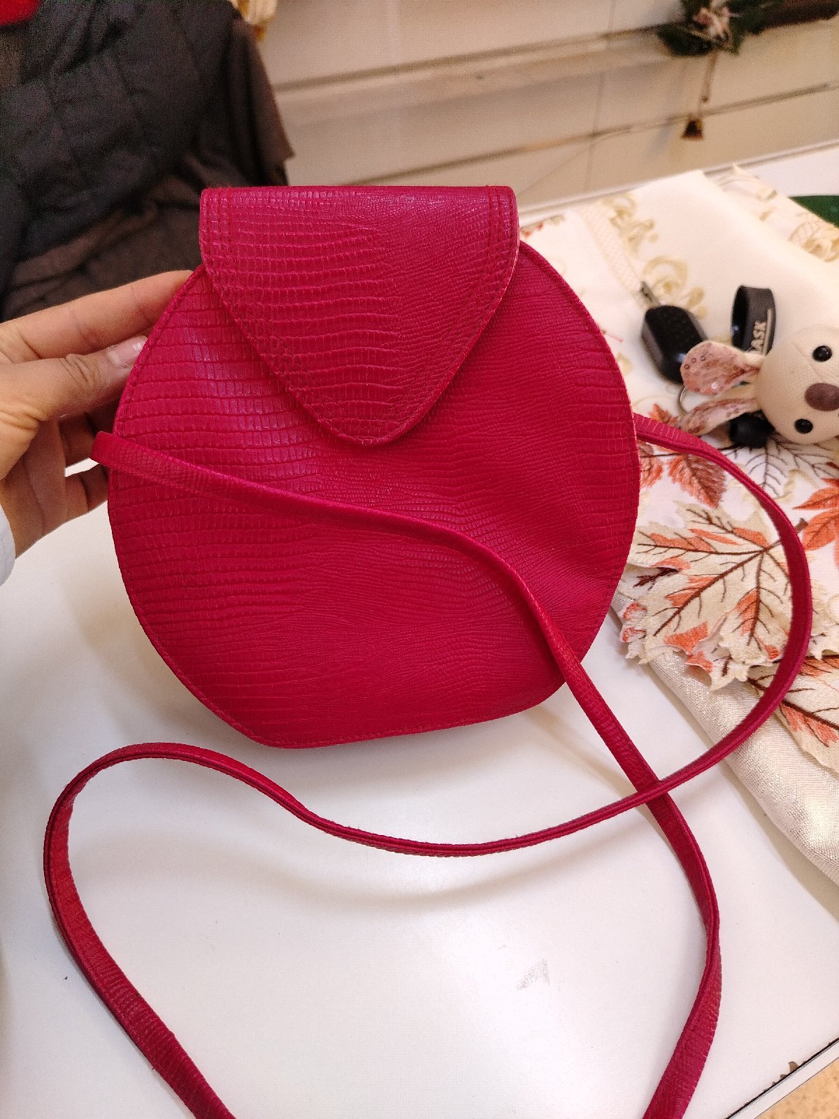 Sac rouge  croco🐊 
