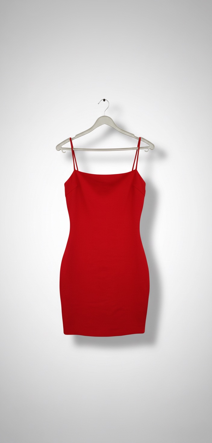 Robe rouge moulante 