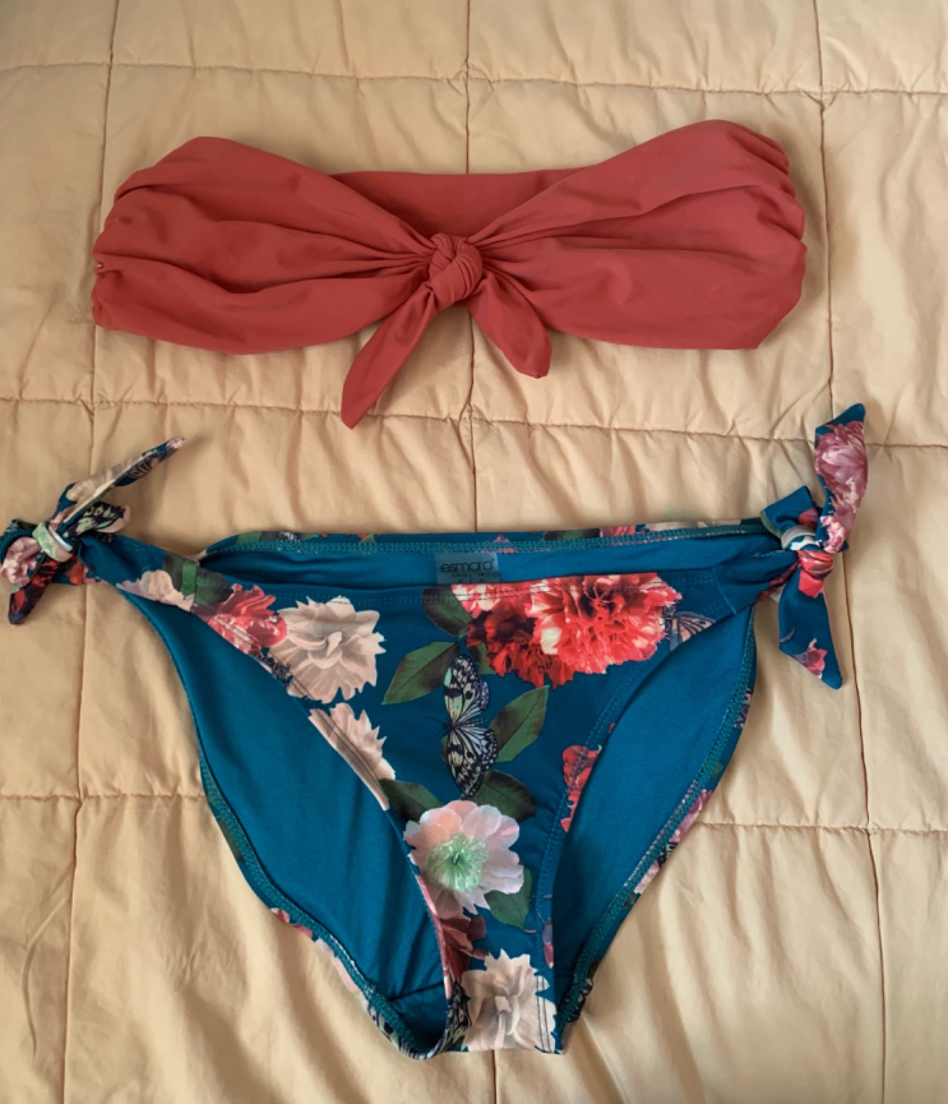 Ensemble Bikini Mix & Match – Style Floral & Terracotta