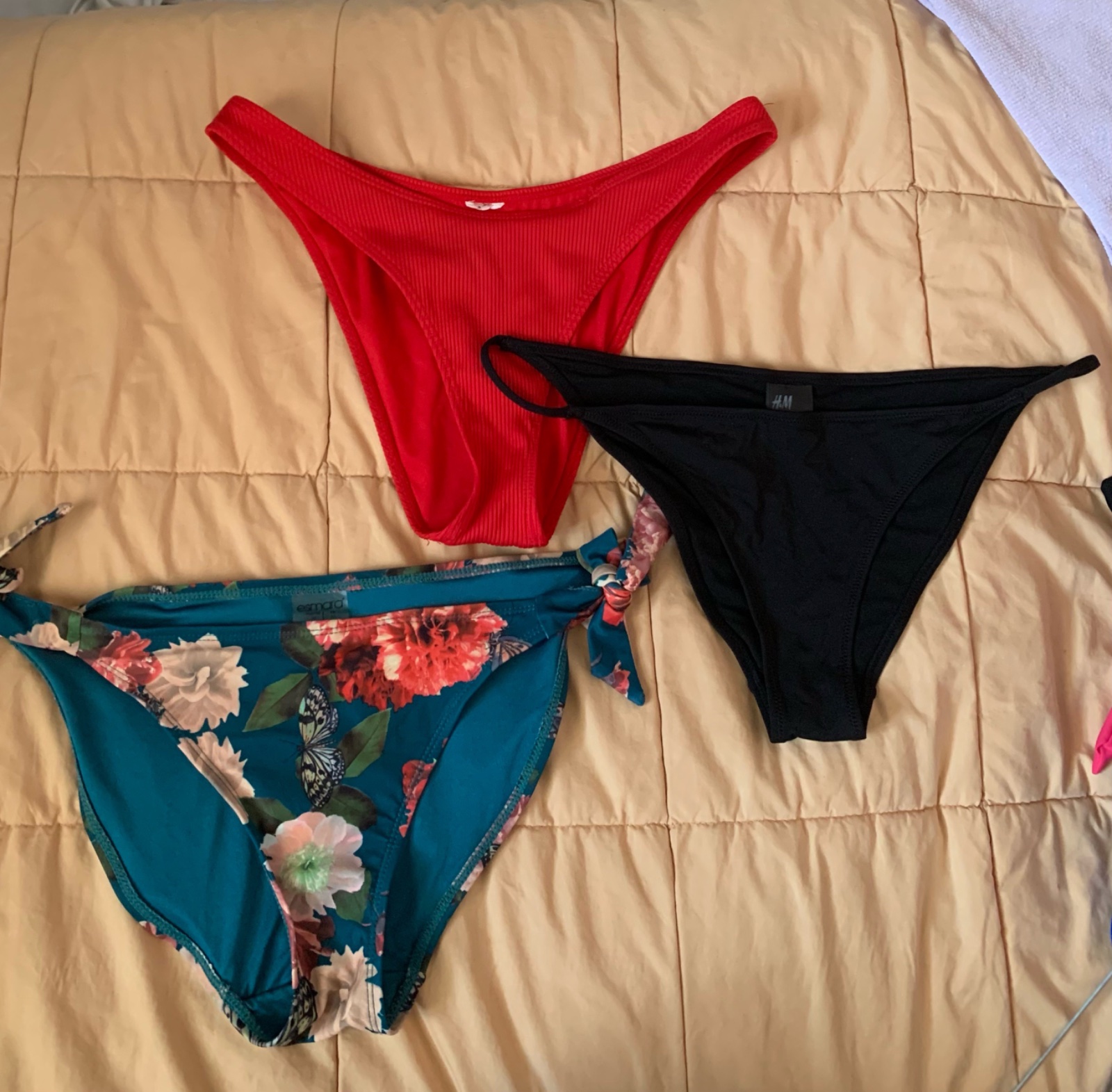 Lot de 3 bas de bikini – Tailles M & L (H&M et autres)