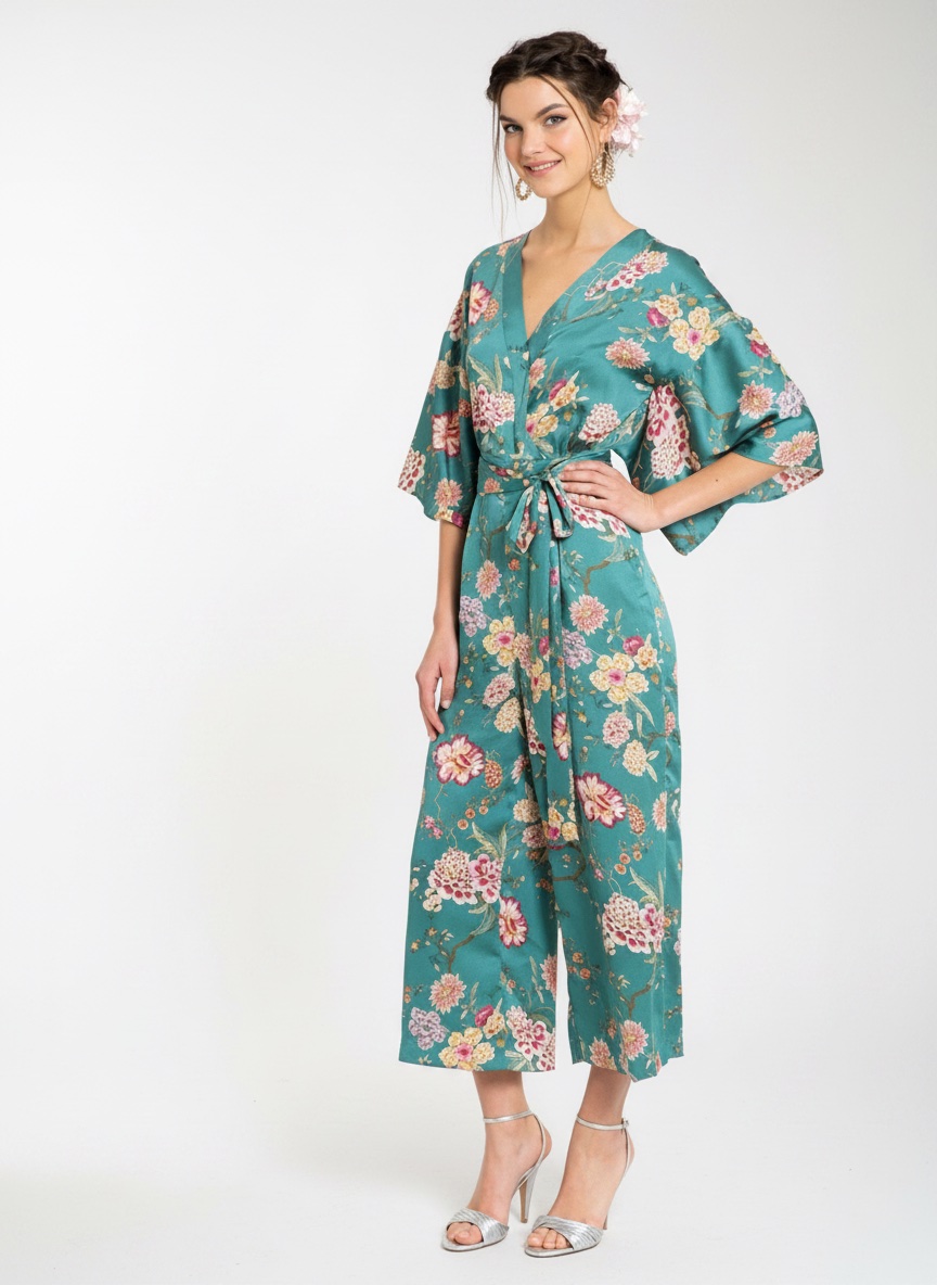 Combinaison style kimono