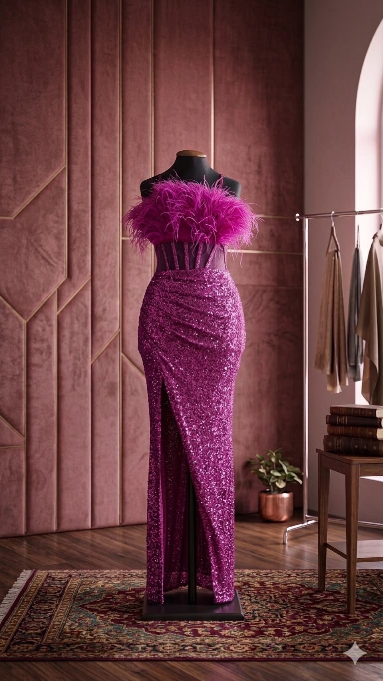 Robe rose