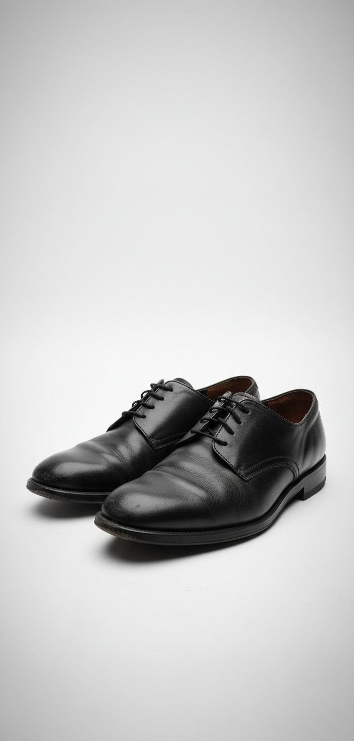Chaussures de ville classiques en cuir noir