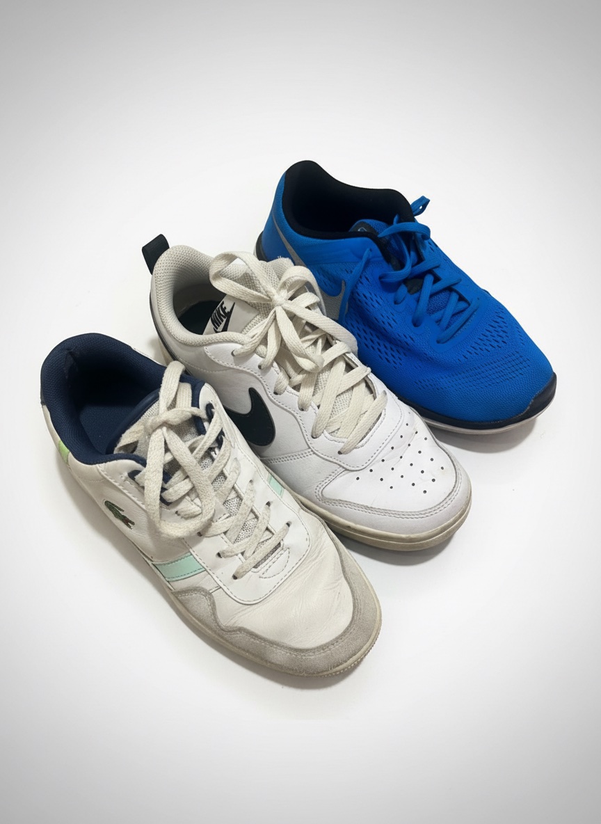 3 Chaussures( 1 LACOSTE , 2 NIKE)