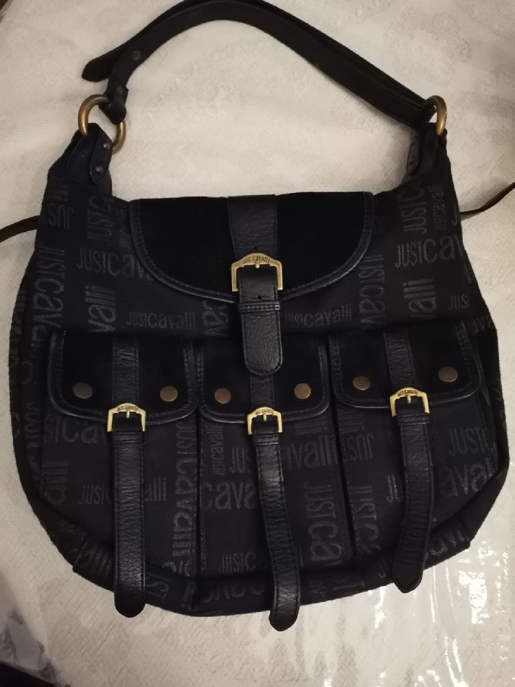 Sac a main cavalli noir cuir 