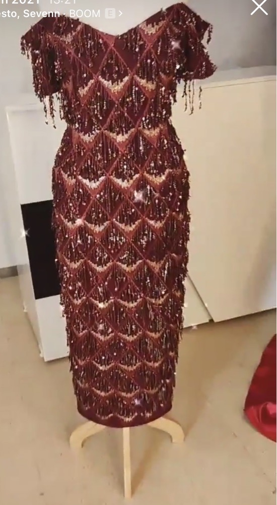 Robe soiree brodee