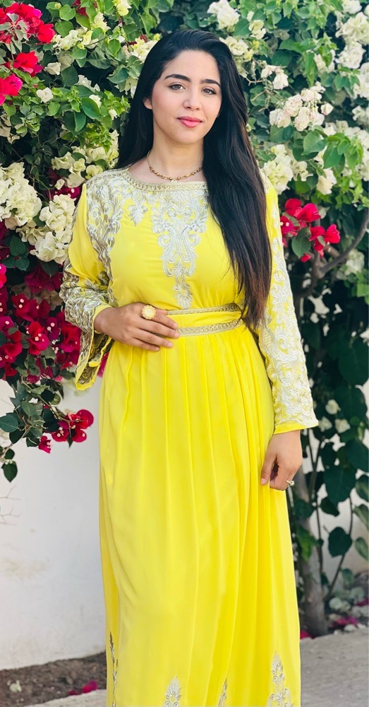 Robe caftan brodé