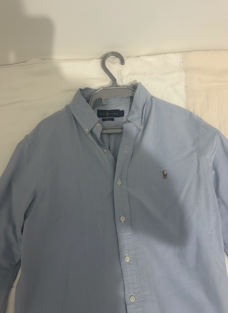 Chemise ralp lauren bleu ciel