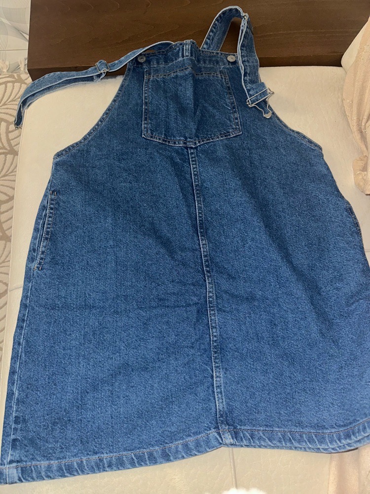 Combinaison jupe en jean