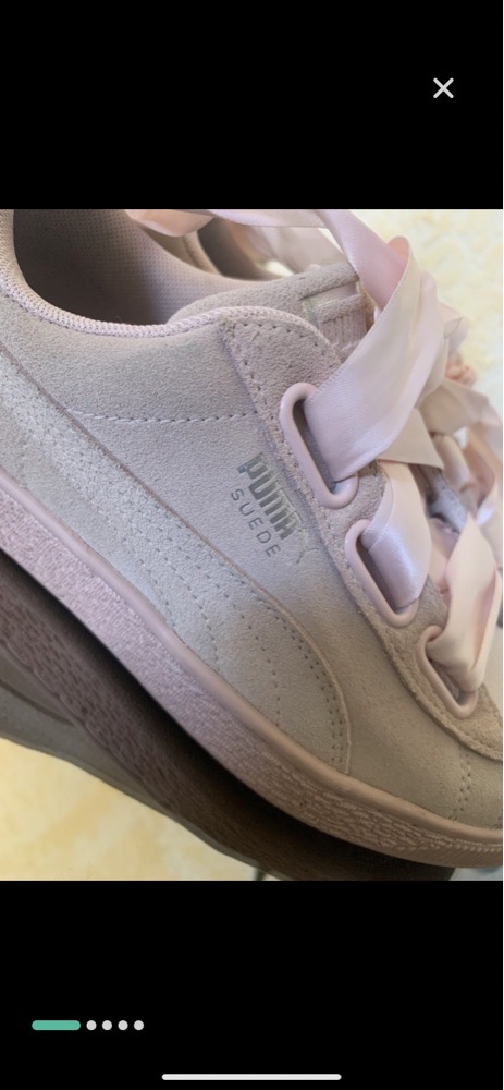Basket femme suede heart satin🌸👟🛍️