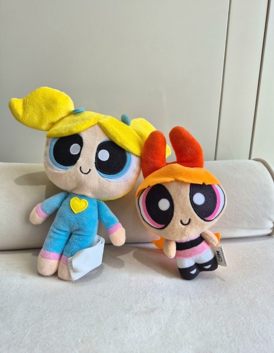 ​Peluches Les Super Nanas (Powerpuff Girls) - Bubbles & Blossom