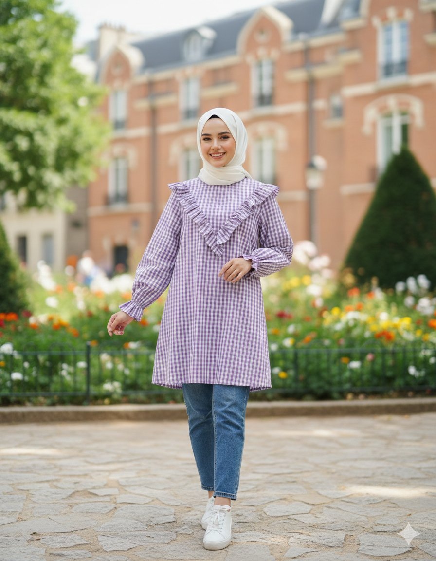 Chemise tres chic pour femme voilée promo