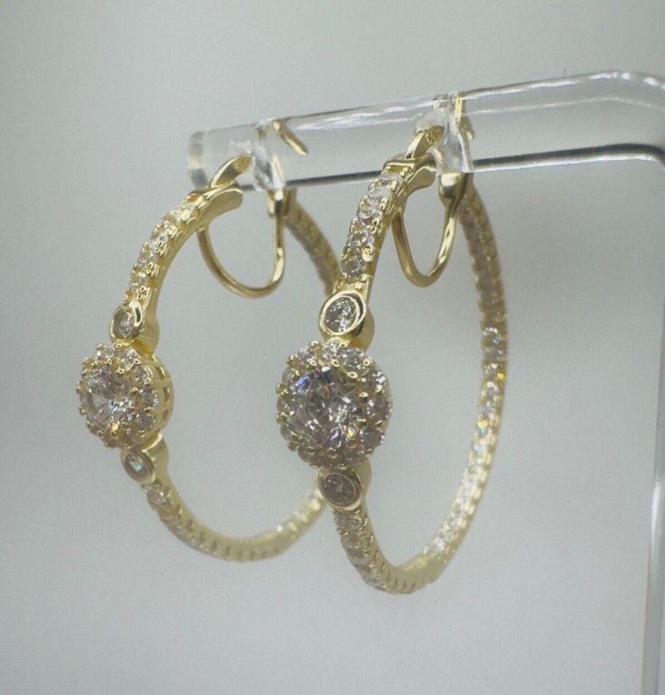 Boucles d’oreilles en plaqué or – Haute qualité – Neuf