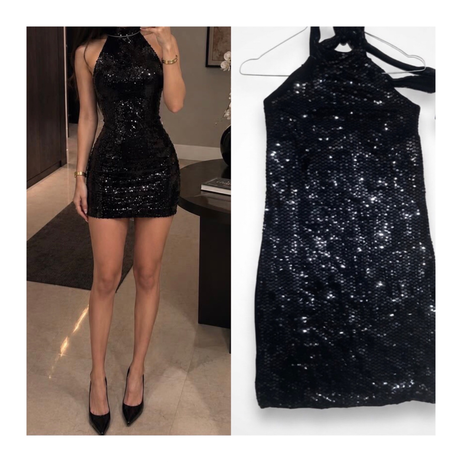 Robe soirée pailletée 