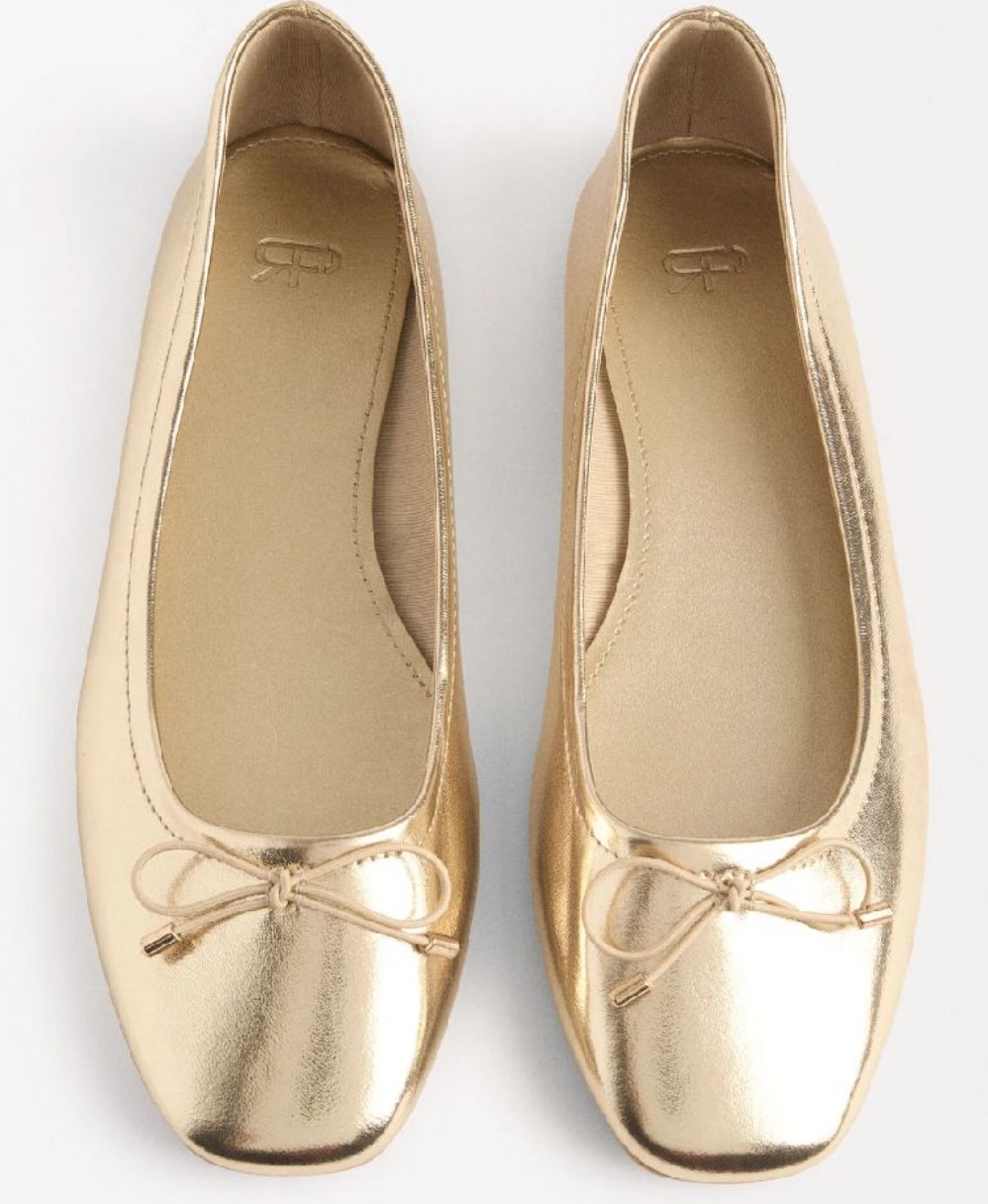 Ballerine parfois doré 