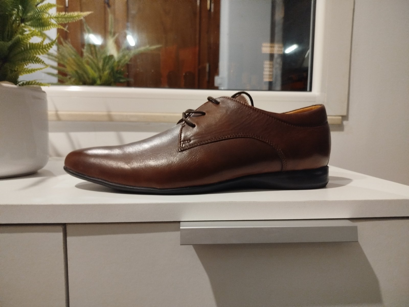Chaussures Derby en cuir marron – Très bon état 41