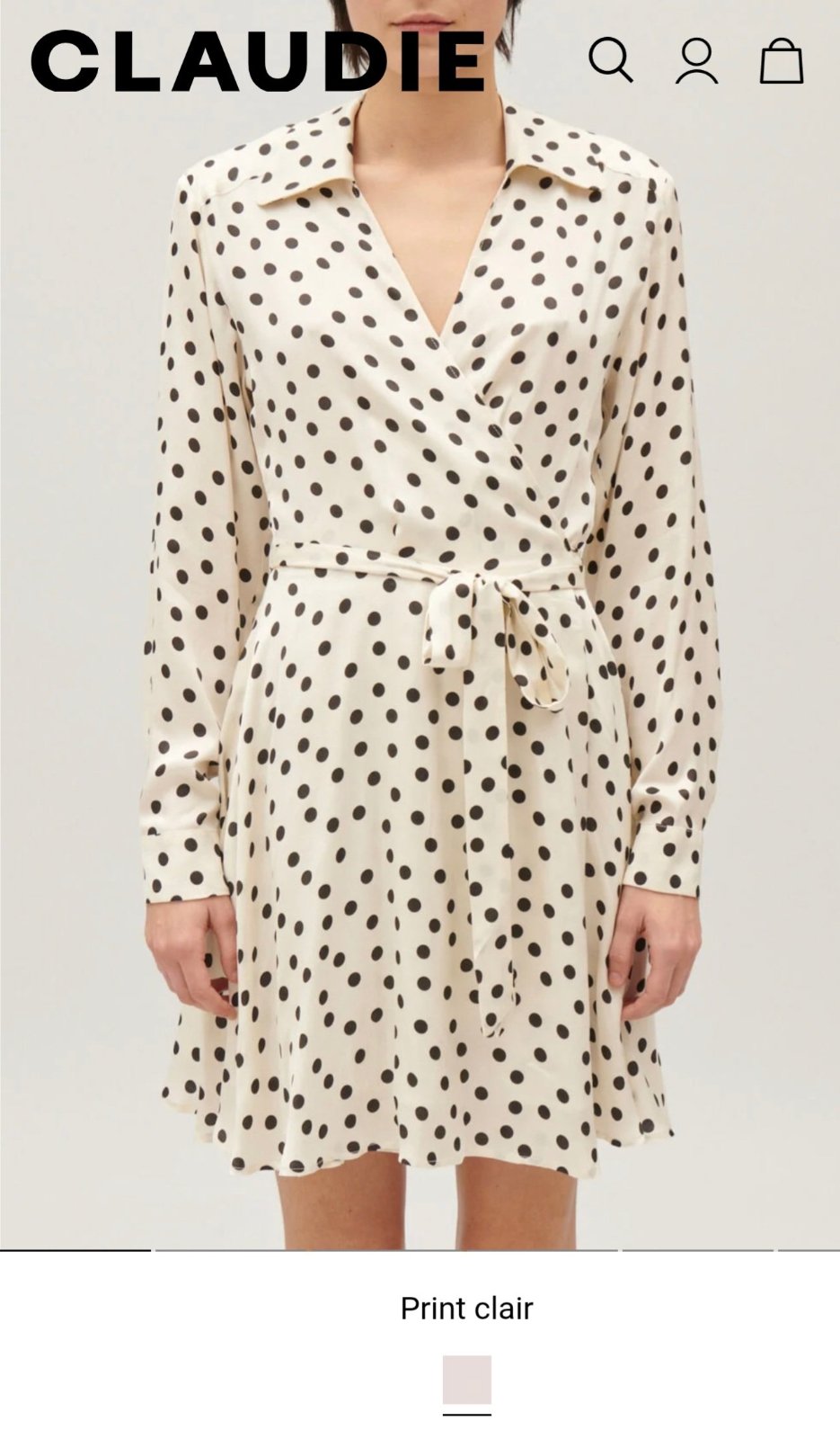 Robe fluide portefeuille 