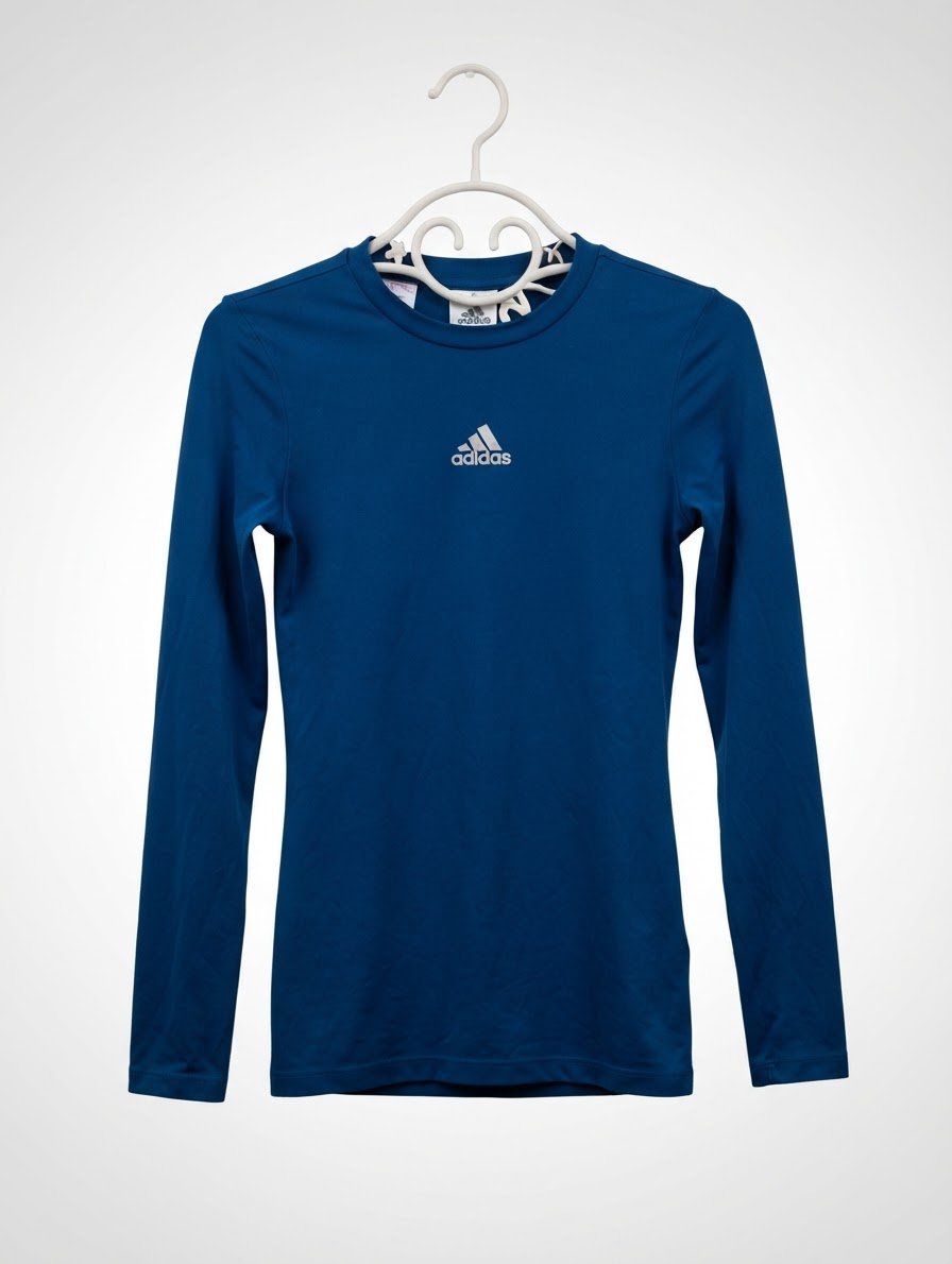 Navy blue adidas compression shirt