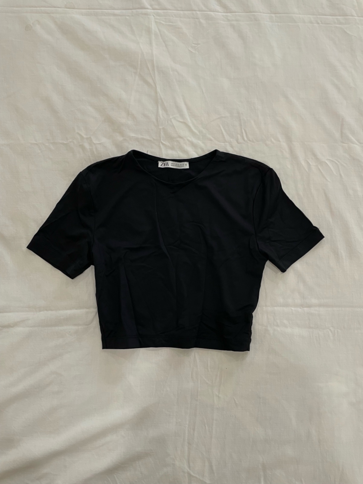 Black crop top