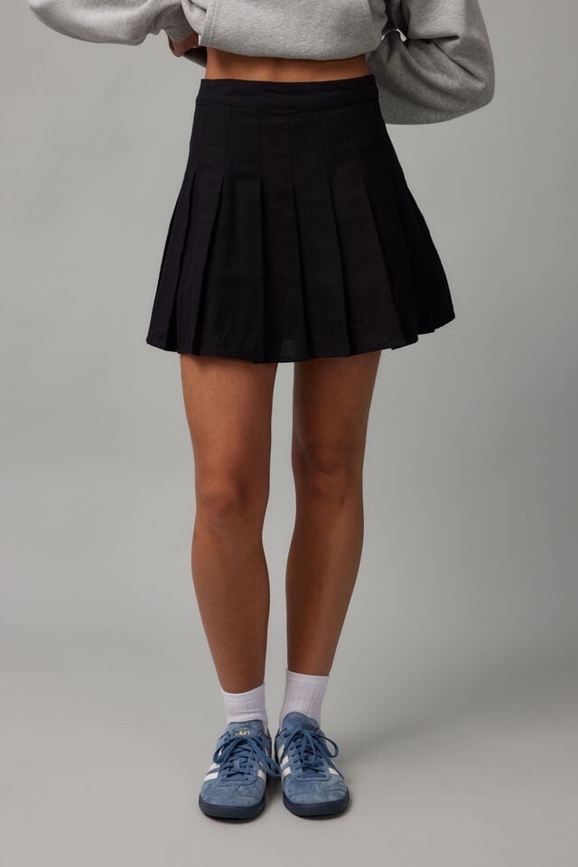 Pleated Mini Skirt