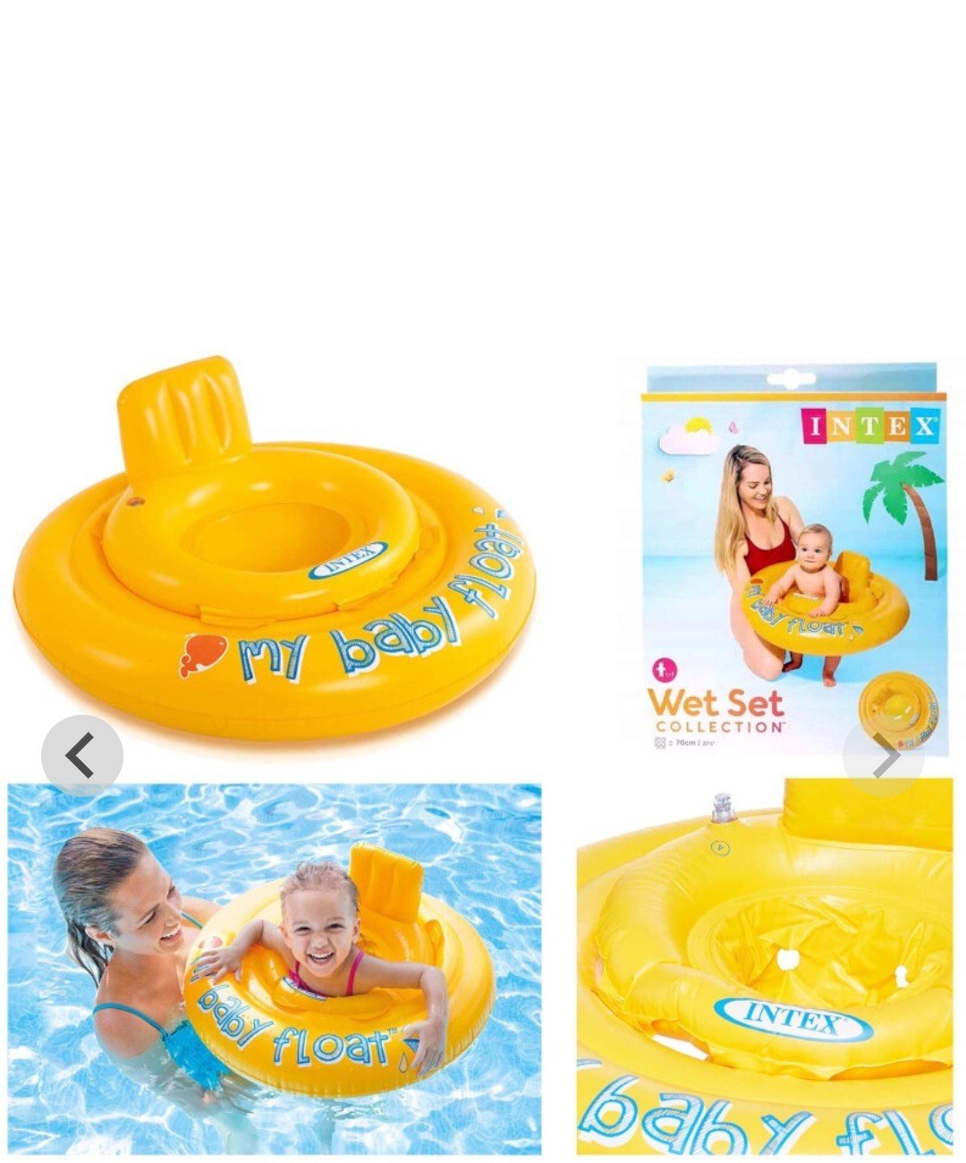 Titre : Bouée bébé Intex – My Baby FloatDescription :