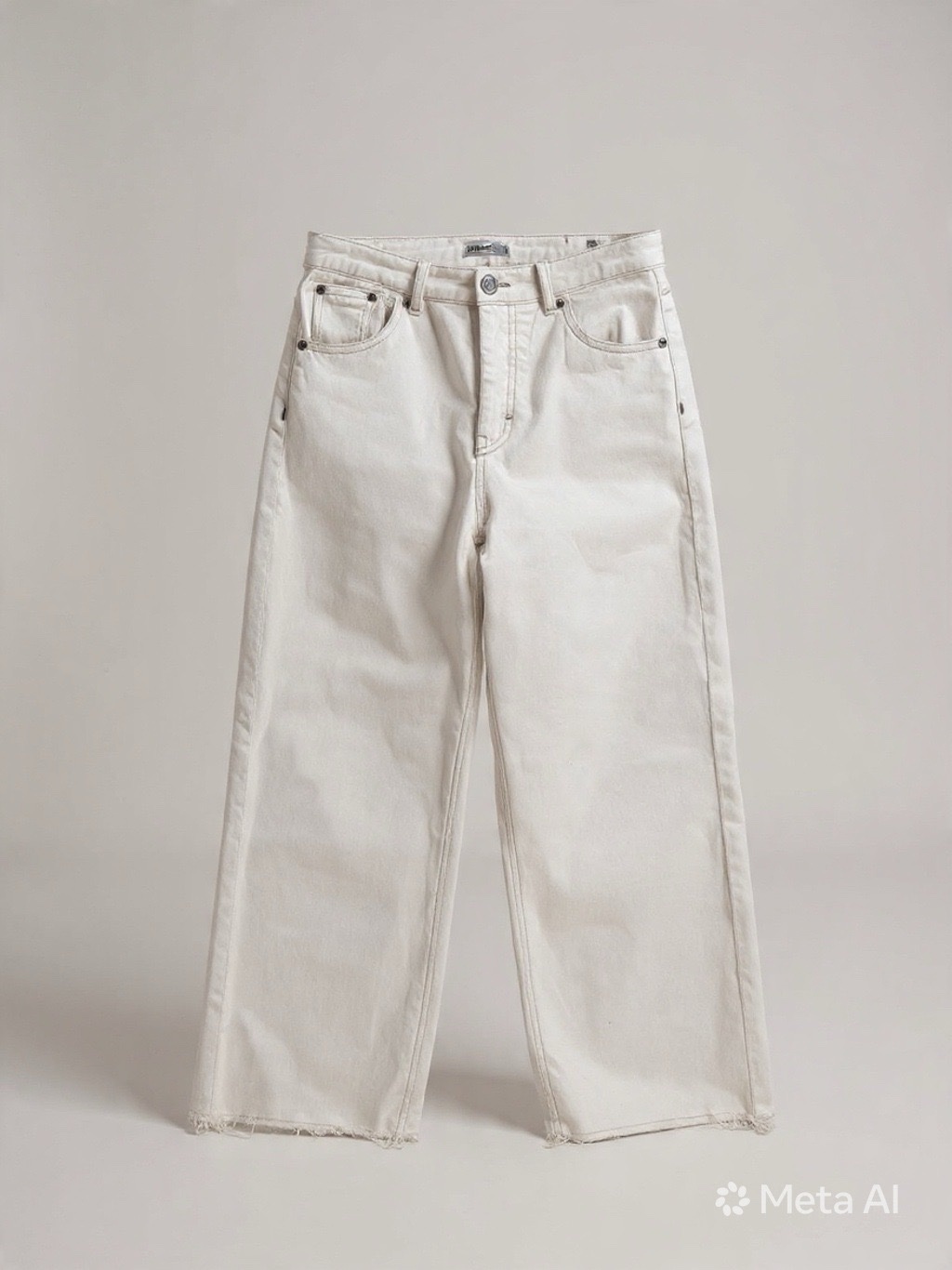 Jean PULL&BEAR blanc – coupe wide leg tendance