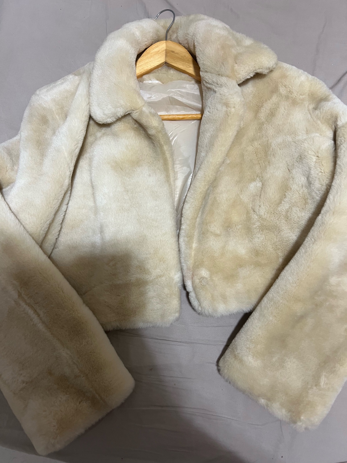 Veste fourrure  blanc