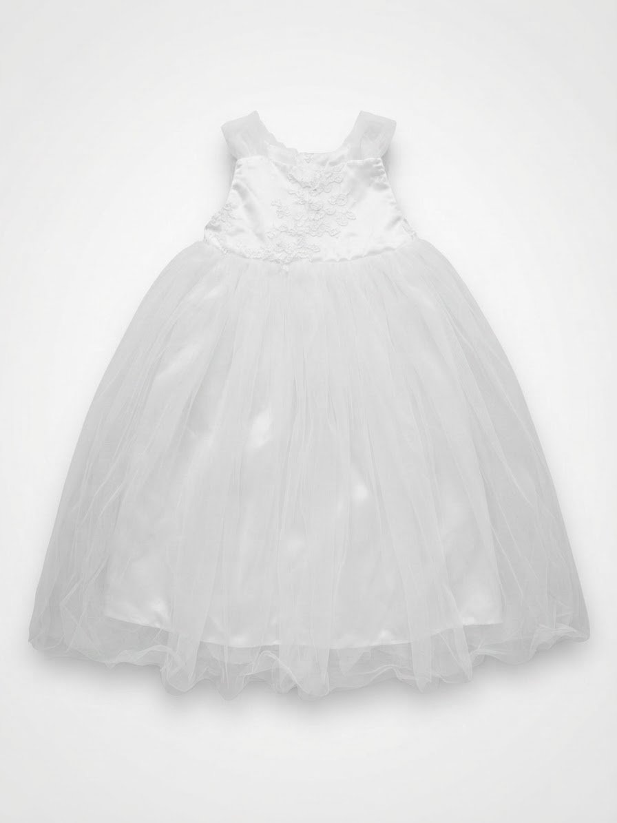 Robe blanche élégante en tulle 🤍✨
