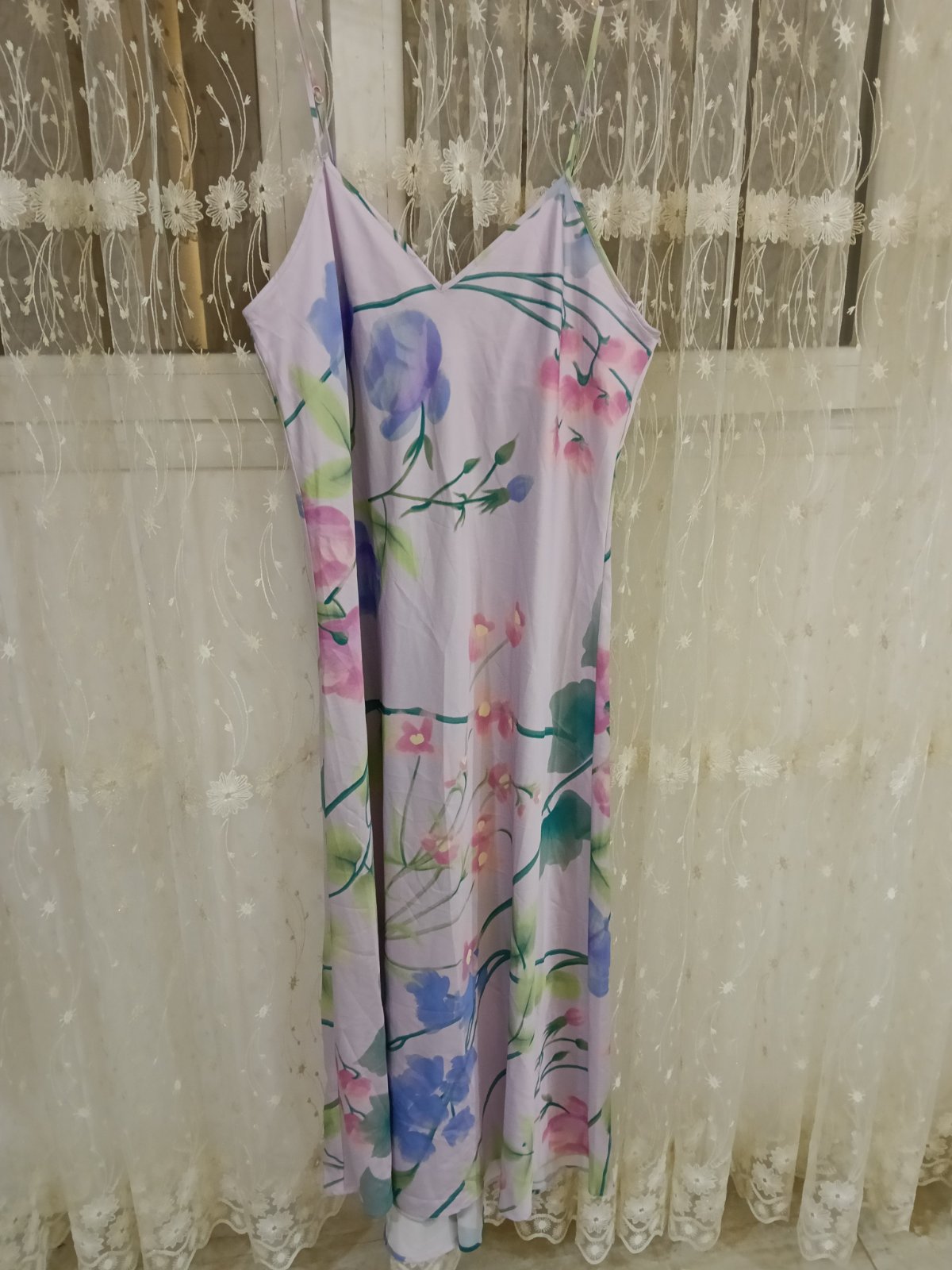 Robe longe à soutien integré 🌷la vie en rose taille L