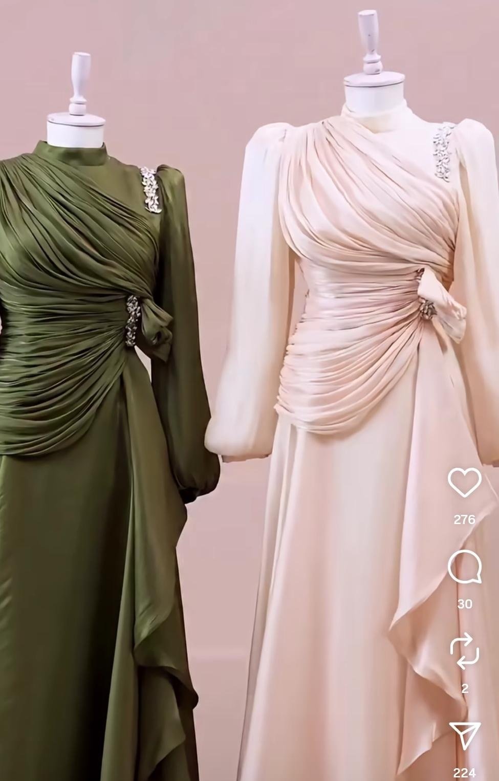 Robe soiree avec echarpe