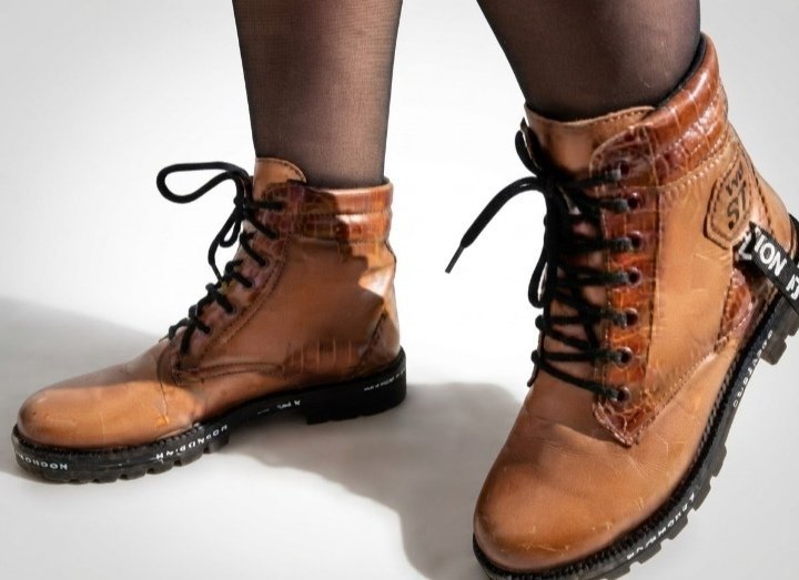 Bottines montantes marron
