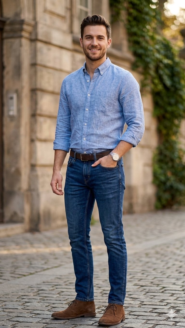 Pantalon jean bleu pour homme taille 30x32